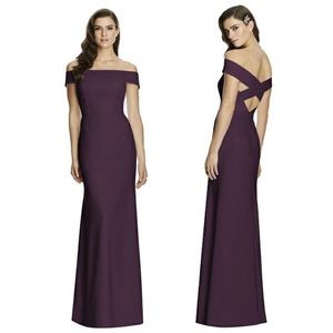 Dessy Bridesmaid Dress 2987 aubergine